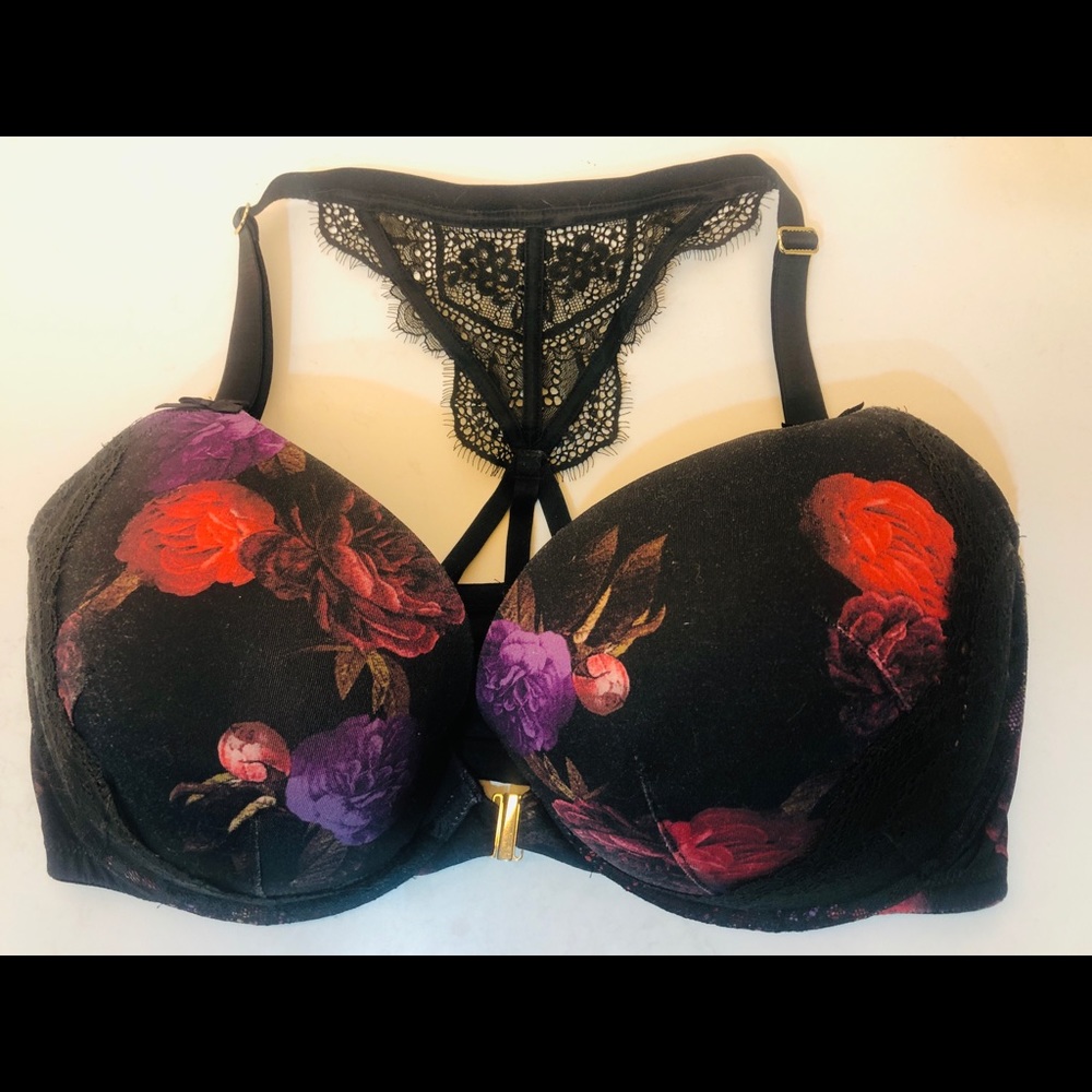 SEXY FLORAL & LACE CACIQUE LANE BRYANT 40F BRA!!